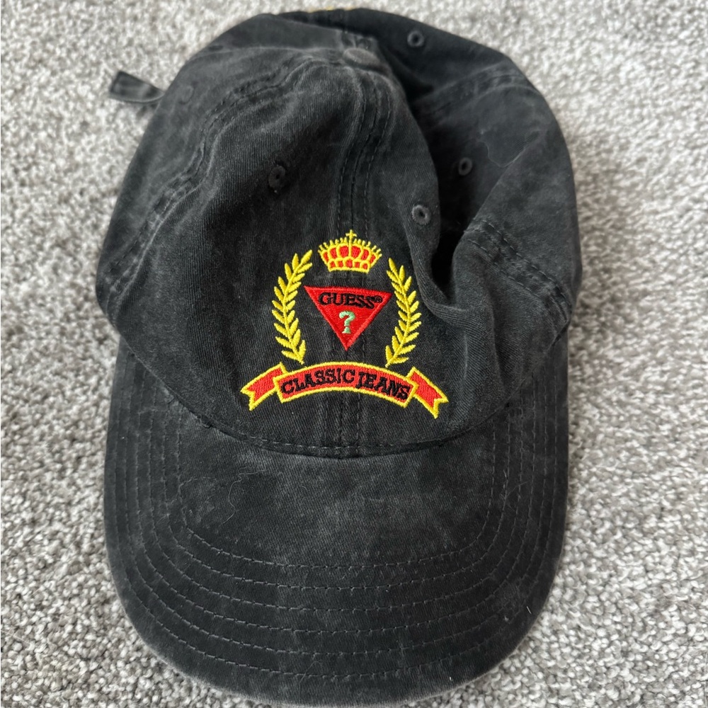 GUESS Black Embroidered Logo Cap